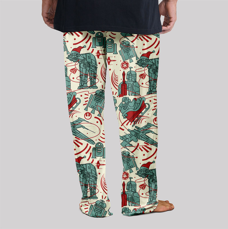 Christmas Scifi Wars AT-AT Geek Loungewear Pants