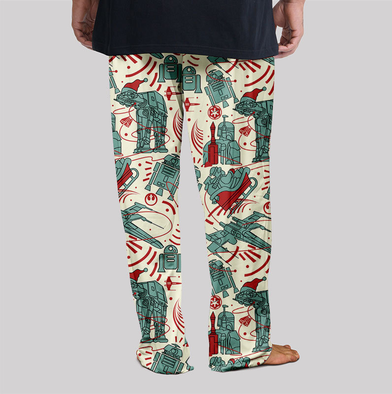 Christmas Scifi Wars AT-AT Geek Loungewear Pants