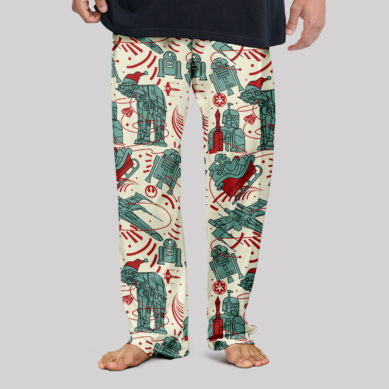 Christmas Scifi Wars AT-AT Geek Loungewear Pants