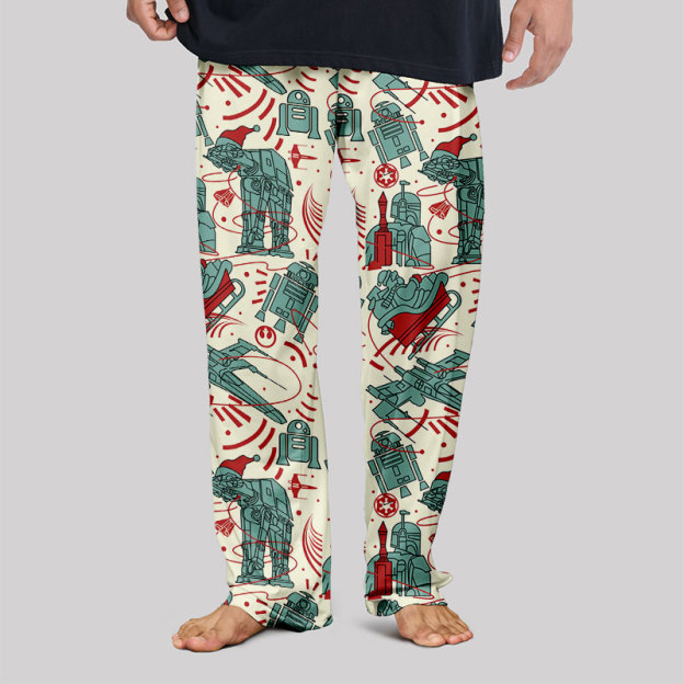 Christmas Scifi Wars AT-AT Geek Loungewear Pants
