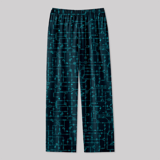 Electronic Components Arrow Dark Blue Geek Loungewear Pants