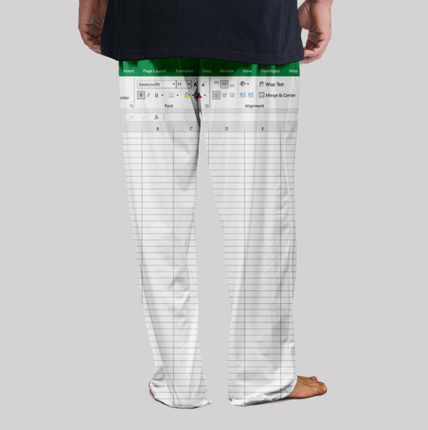 Excel Funny Geek Loungewear Pants