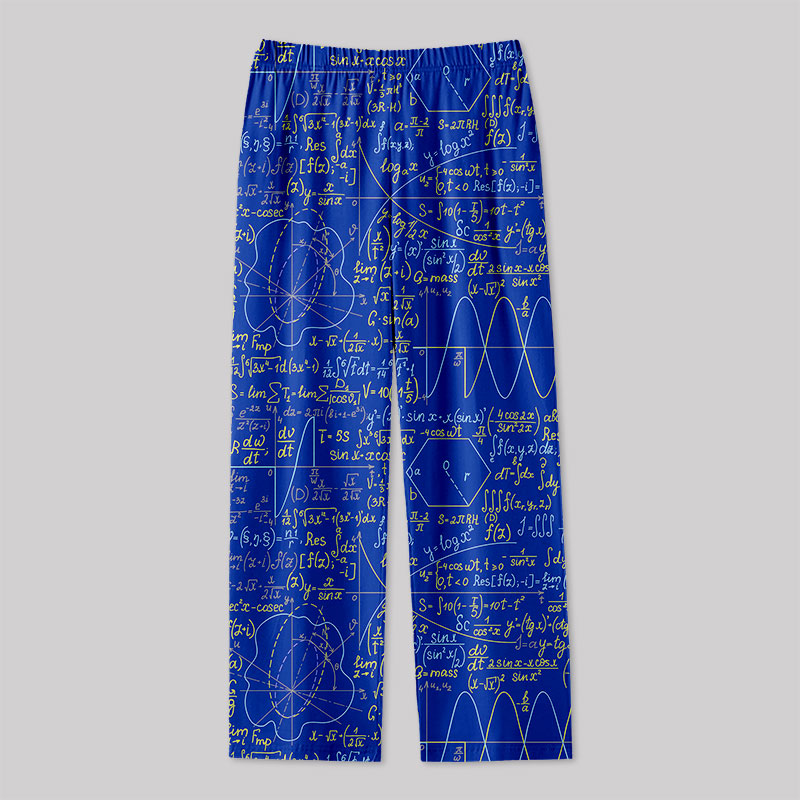 Math Function Curve Geek Loungewear Pants