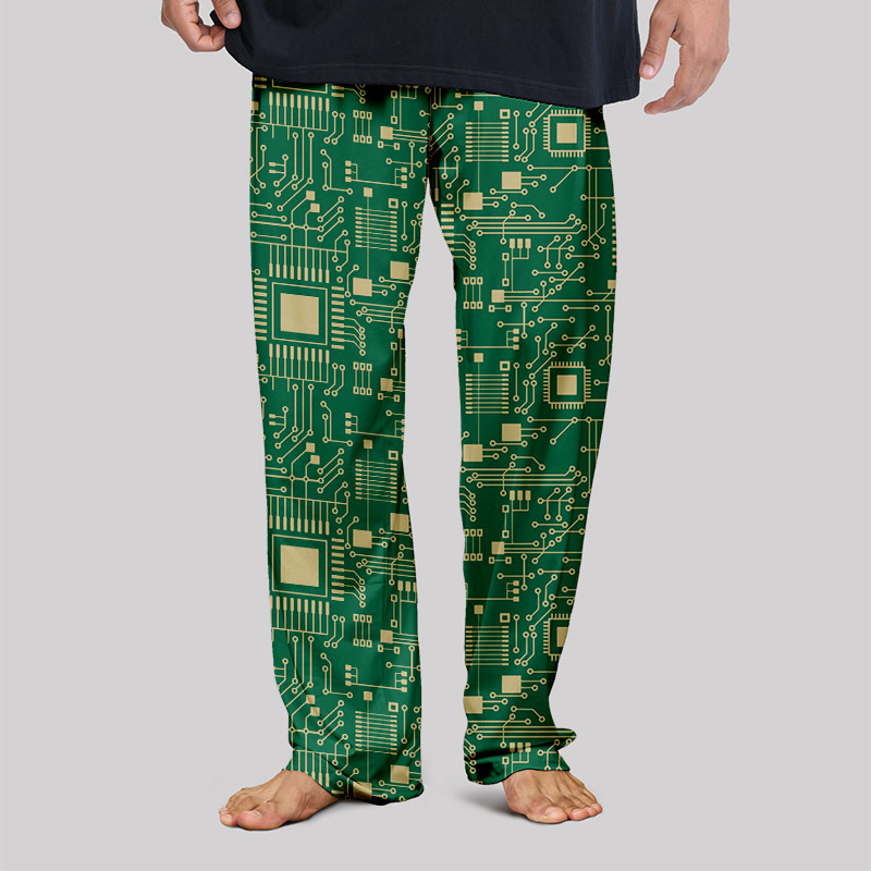 Technology Sense Circuit Board Geek Loungewear Pants
