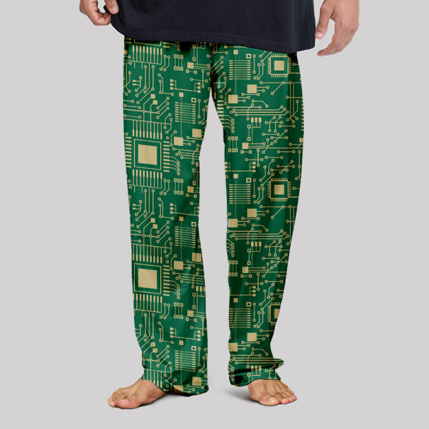 Technology Sense Circuit Board Geek Loungewear Pants