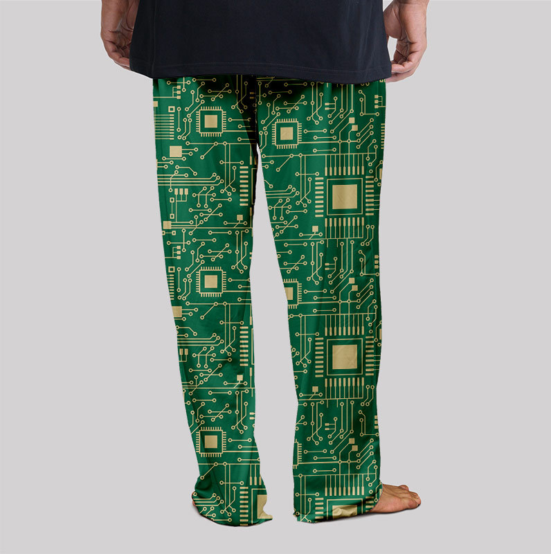 Technology Sense Circuit Board Geek Loungewear Pants