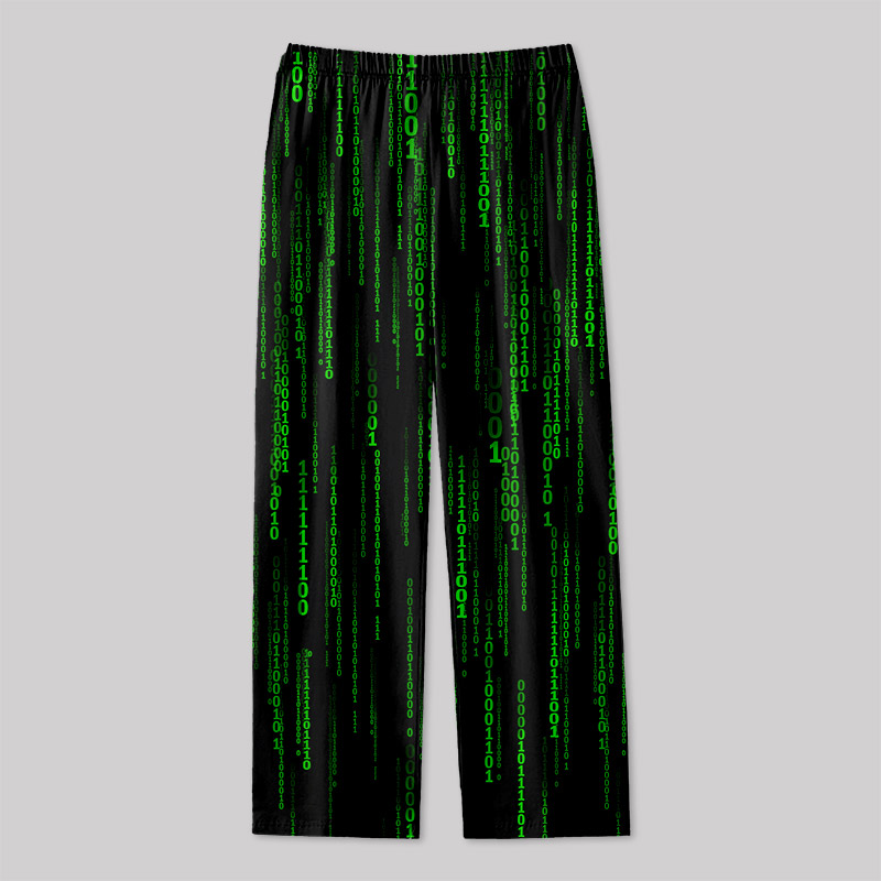 The Matrix Black Green Design Art Geek Loungewear Pants
