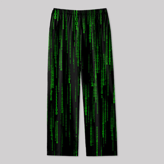 The Matrix Black Green Design Art Geek Loungewear Pants