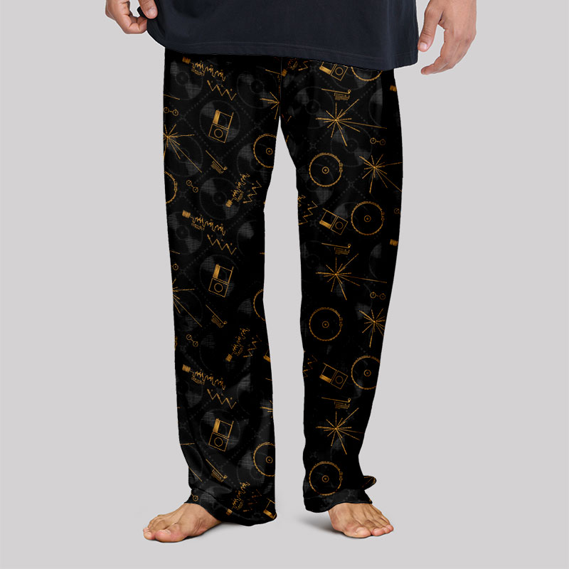 NASA Voyager One Gold Disc Geek Loungewear Pants