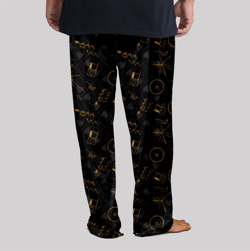 NASA Voyager One Gold Disc Geek Loungewear Pants