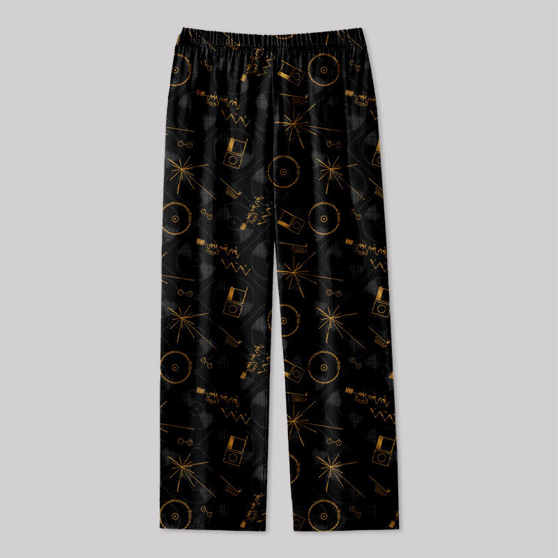 NASA Voyager One Gold Disc Geek Loungewear Pants