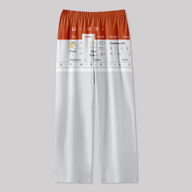 PowerPoint Funny Work Geek Loungewear Pants