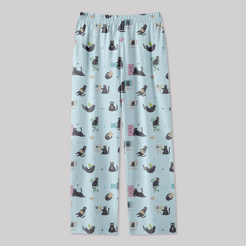 Working Cat Geek Loungewear Pants