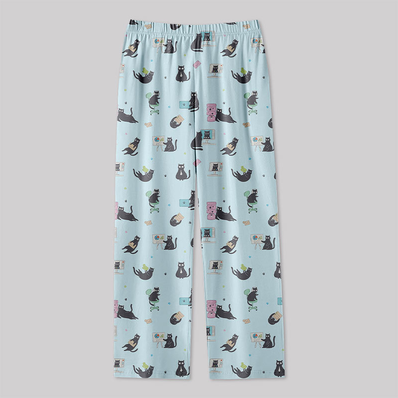 Working Cat Geek Loungewear Pants