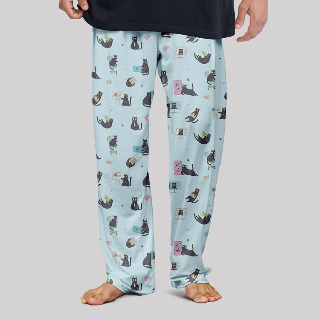 Working Cat Geek Loungewear Pants