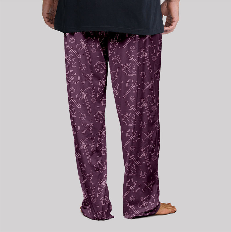 DND Medieval Weapons Geek Loungewear Pants