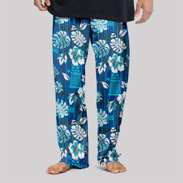 Hawaiian Leaves Geek Loungewear Pants