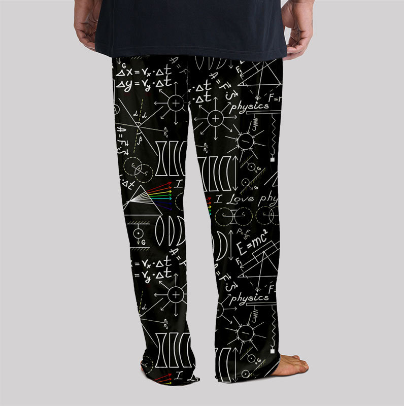 Physics Notes Geek Loungewear Pants