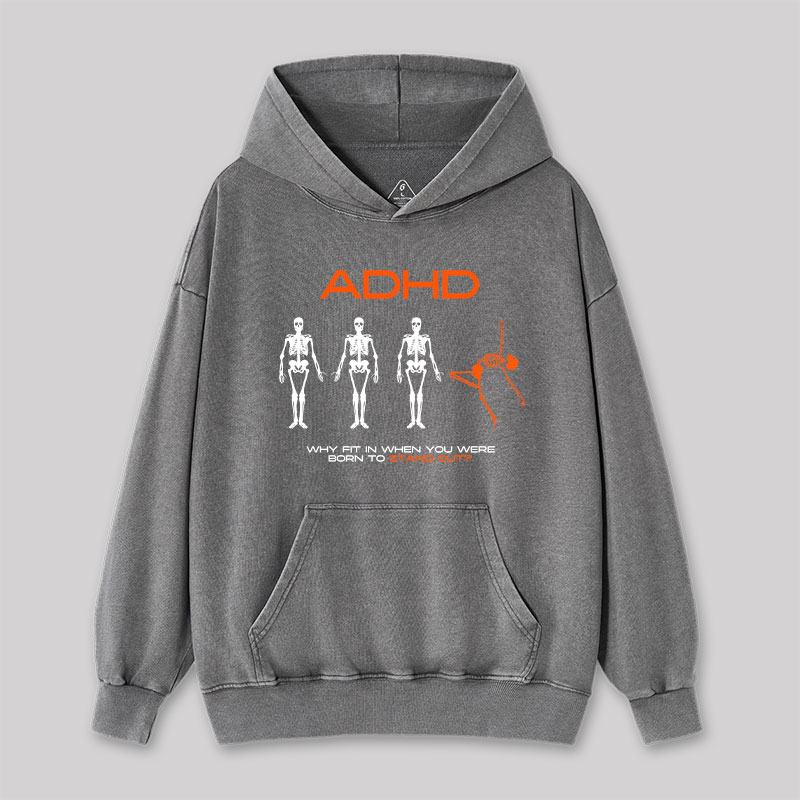 ADHD AWARENESS Washed Hoodie