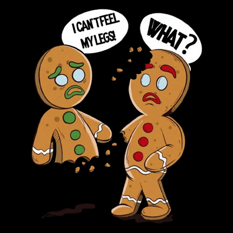 Funny Gingerbread Christmas Geek T-Shirt