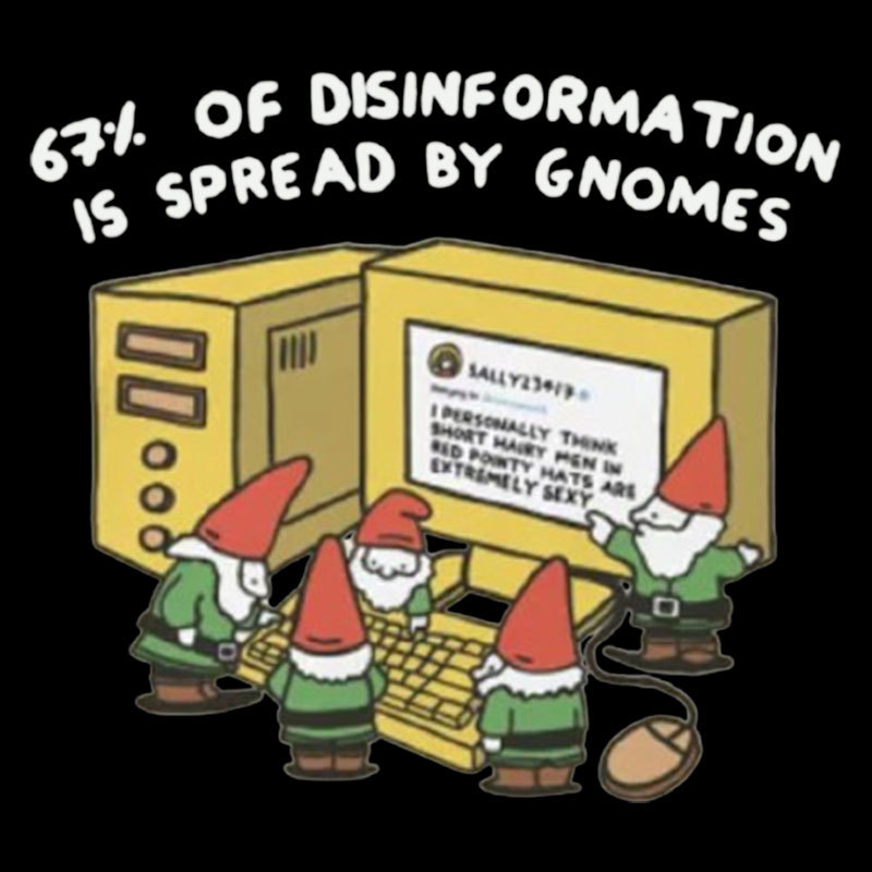 Gnome Disinformation Geek T-Shirt