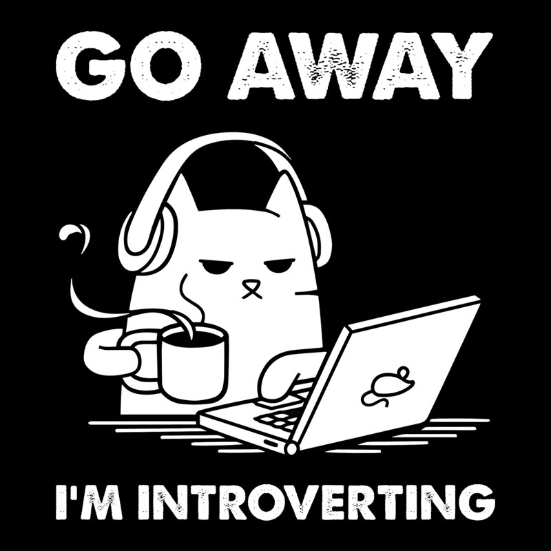 Go Away I'm Introverting Geek T-Shirt