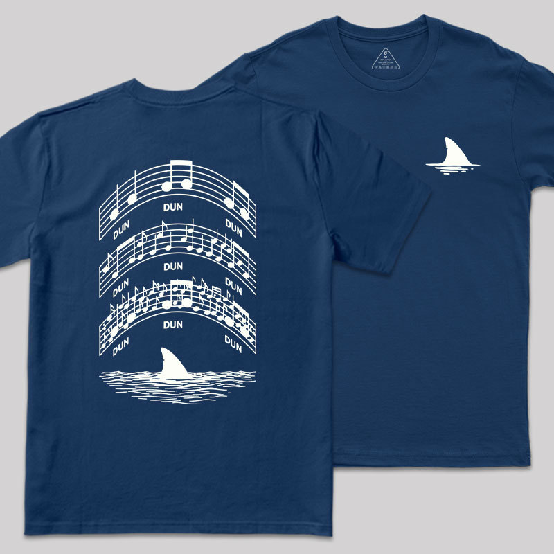 Oceanic Melody Tide Front and Back Printed Geek T-Shirt