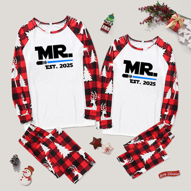 Mr and Mrs Couple Pajama Sets