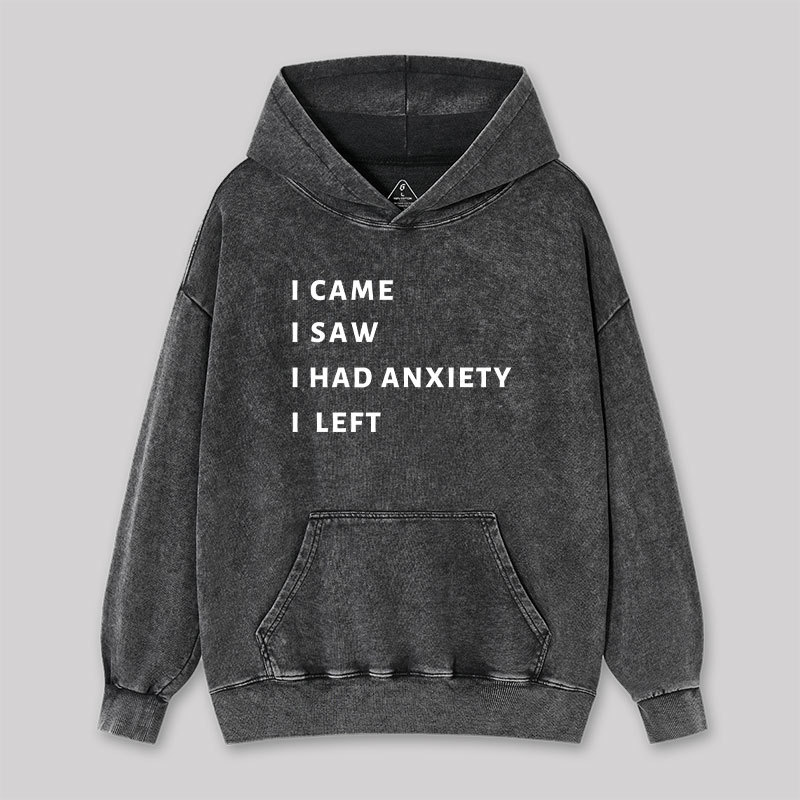 I Came I Saw Washed Hoodie
