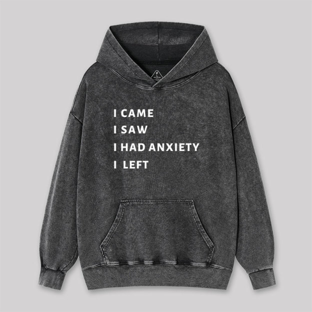 I Came I Saw Washed Hoodie