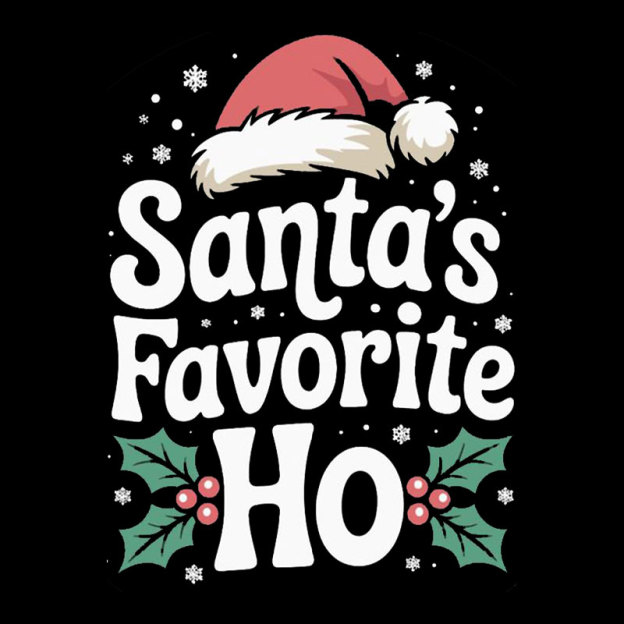 Funny Christmas Santa's Favorite Ho Naughty Geek T-Shirt