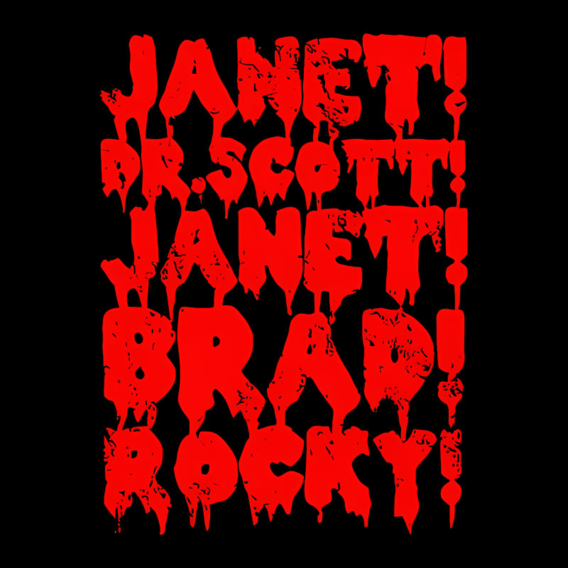 Janet! Dr. Scott! Janet! Brad!  Geek T-Shirt