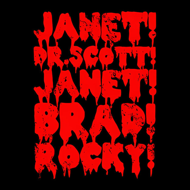 Janet! Dr. Scott! Janet! Brad!  Geek T-Shirt