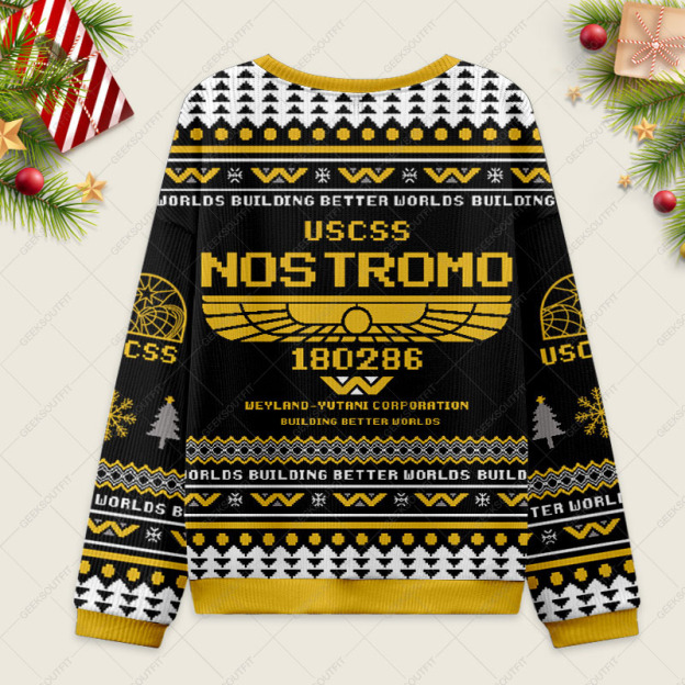 USCSS Nostromo Ugly Christmas Fuzzy Fleece Sweatshirt