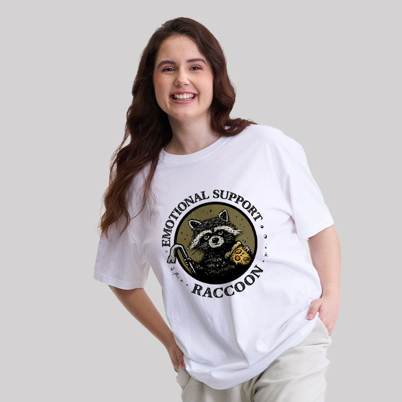 Emotional Support Raccoon Geek T-Shirt