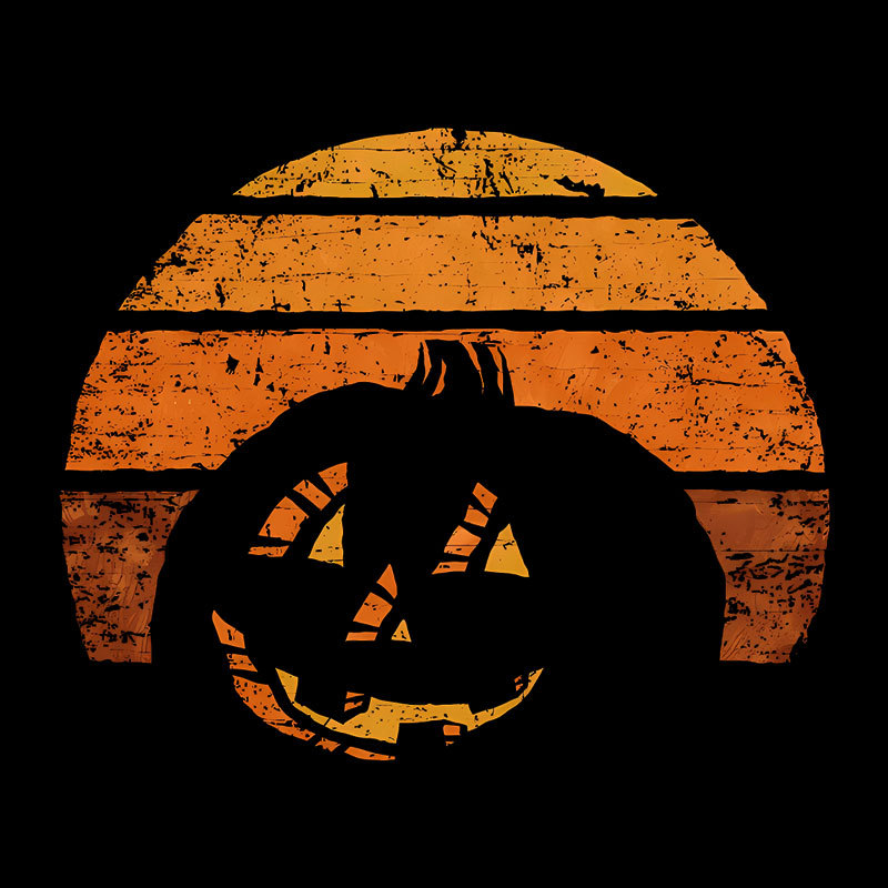 Pumpkin Silhouette Geek T-Shirt