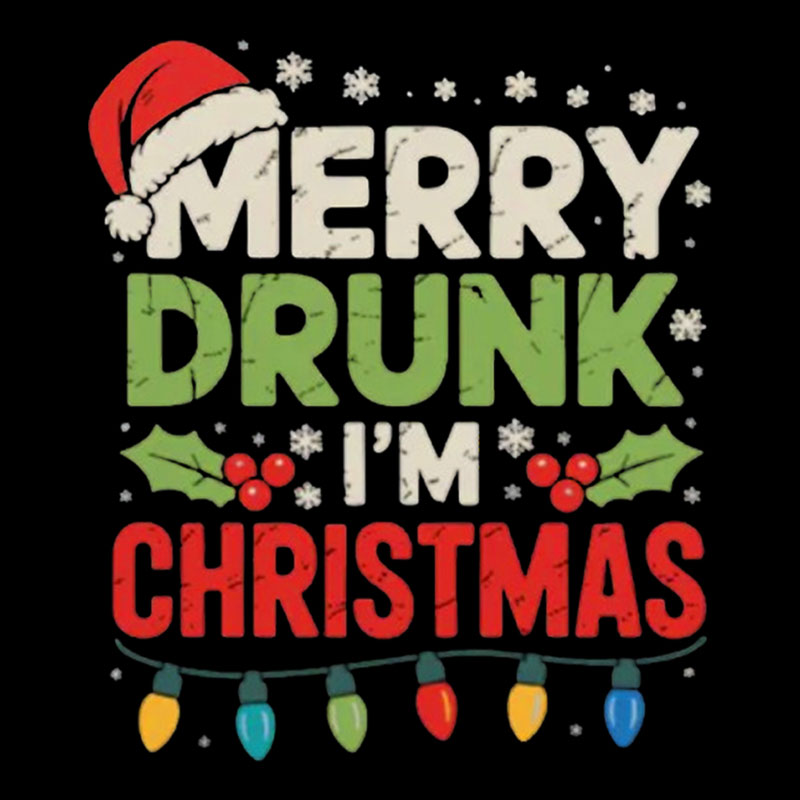 Merry Drunk I'm Christmas Funny Geek T-Shirt