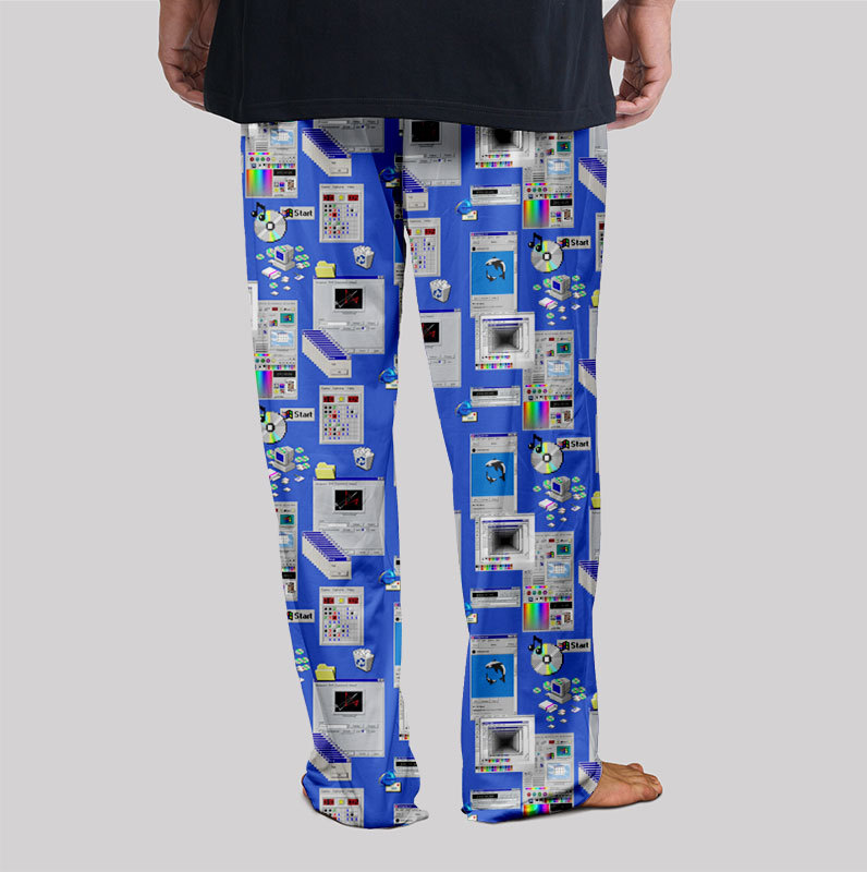 Retro Steam Windows Interface Geek Loungewear Pants
