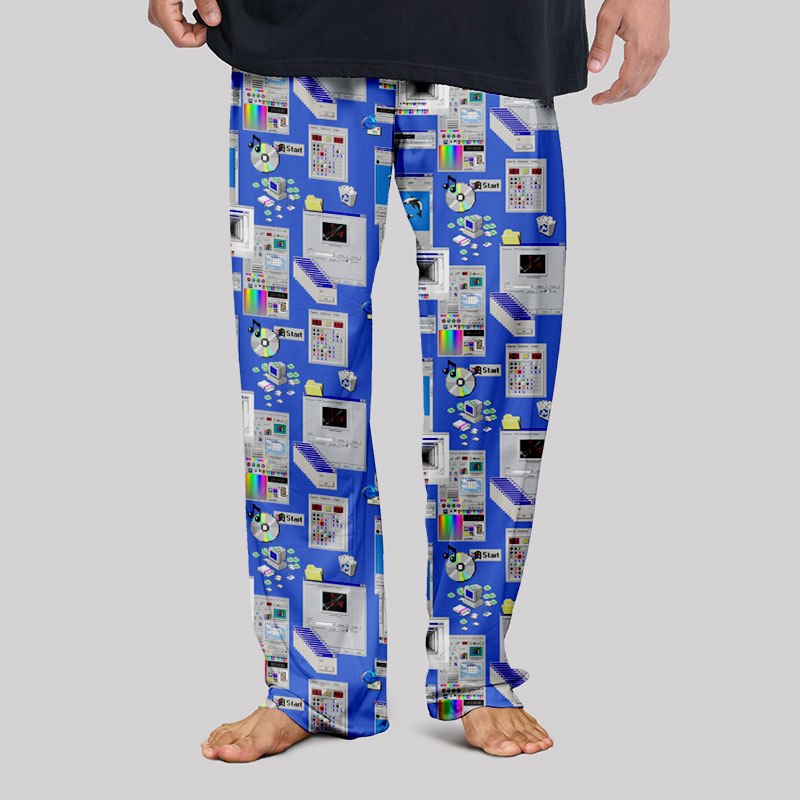 Retro Steam Windows Interface Geek Loungewear Pants
