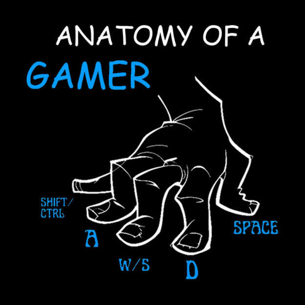 Anatomy Of A Gamer Geek T-Shirt