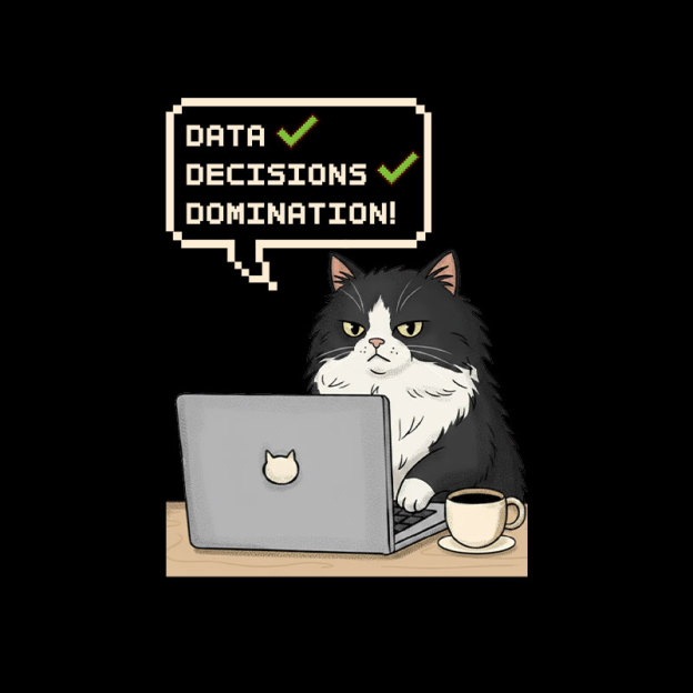 Data Cat Domination Geek T-Shirt