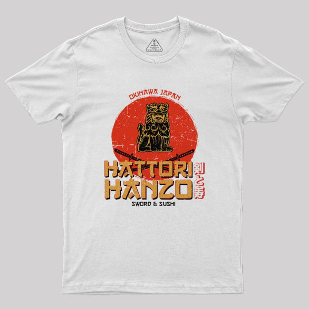 Hattori Hanzo Sword & Sushi Geek T-Shirt