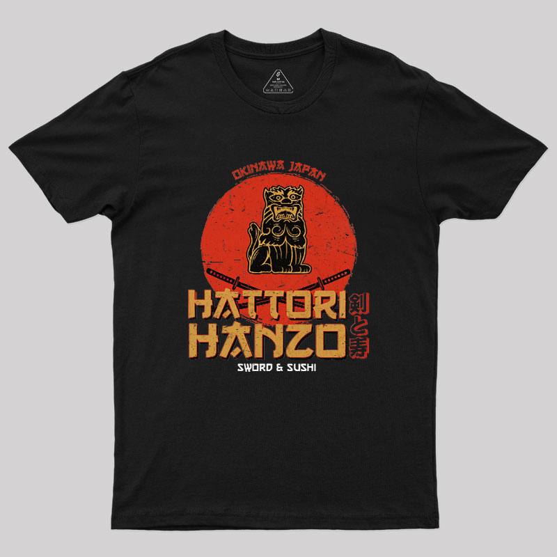 Hattori Hanzo Sword & Sushi Geek T-Shirt