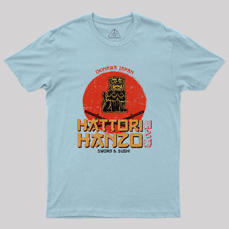 Hattori Hanzo Sword & Sushi Geek T-Shirt