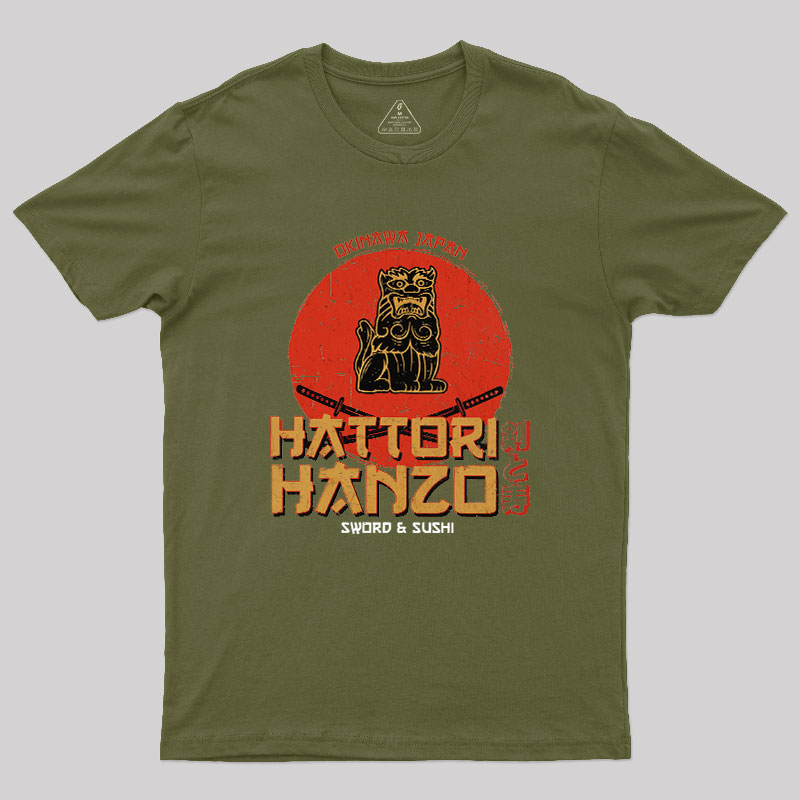 Hattori Hanzo Sword & Sushi Geek T-Shirt