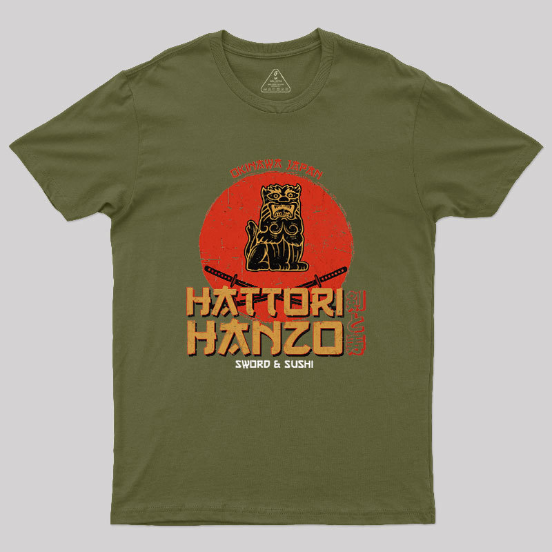 Hattori Hanzo Sword & Sushi Geek T-Shirt