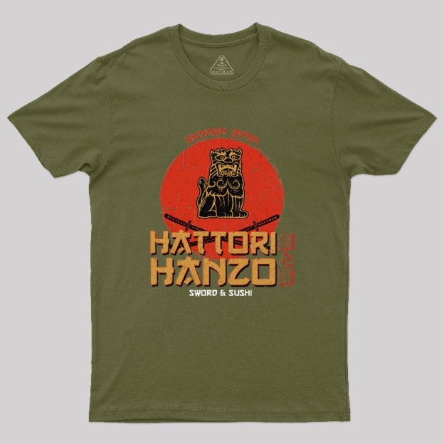 Hattori Hanzo Sword & Sushi Geek T-Shirt