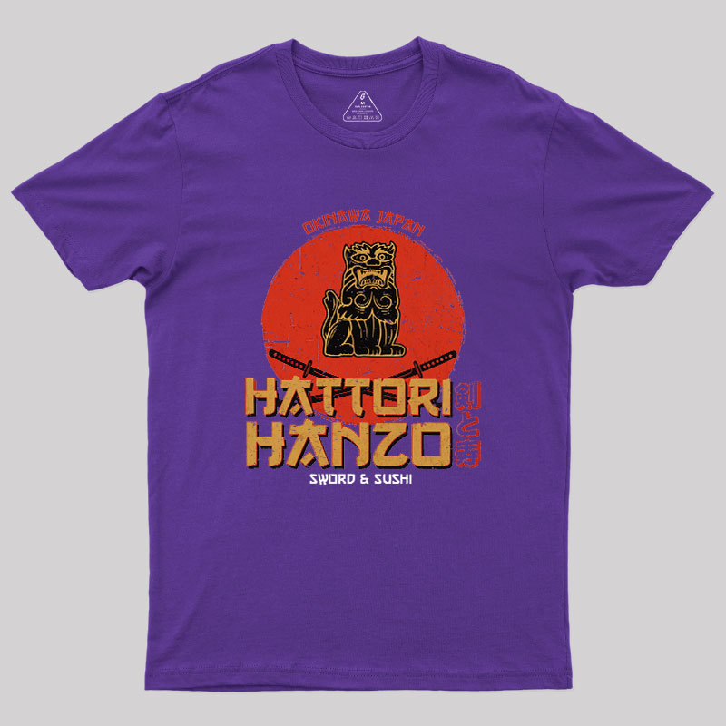 Hattori Hanzo Sword & Sushi Geek T-Shirt