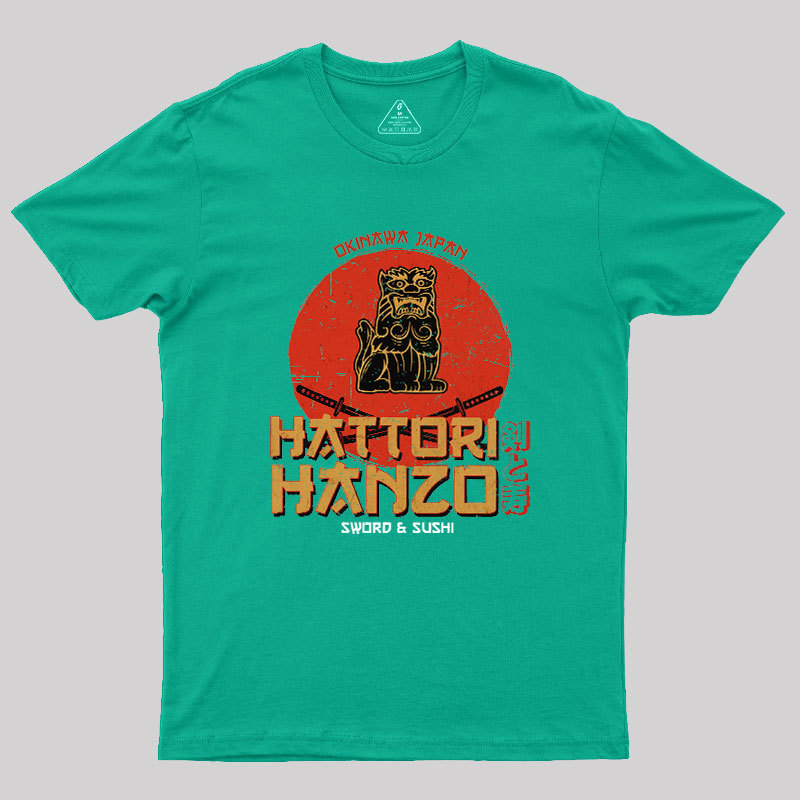 Hattori Hanzo Sword & Sushi Geek T-Shirt