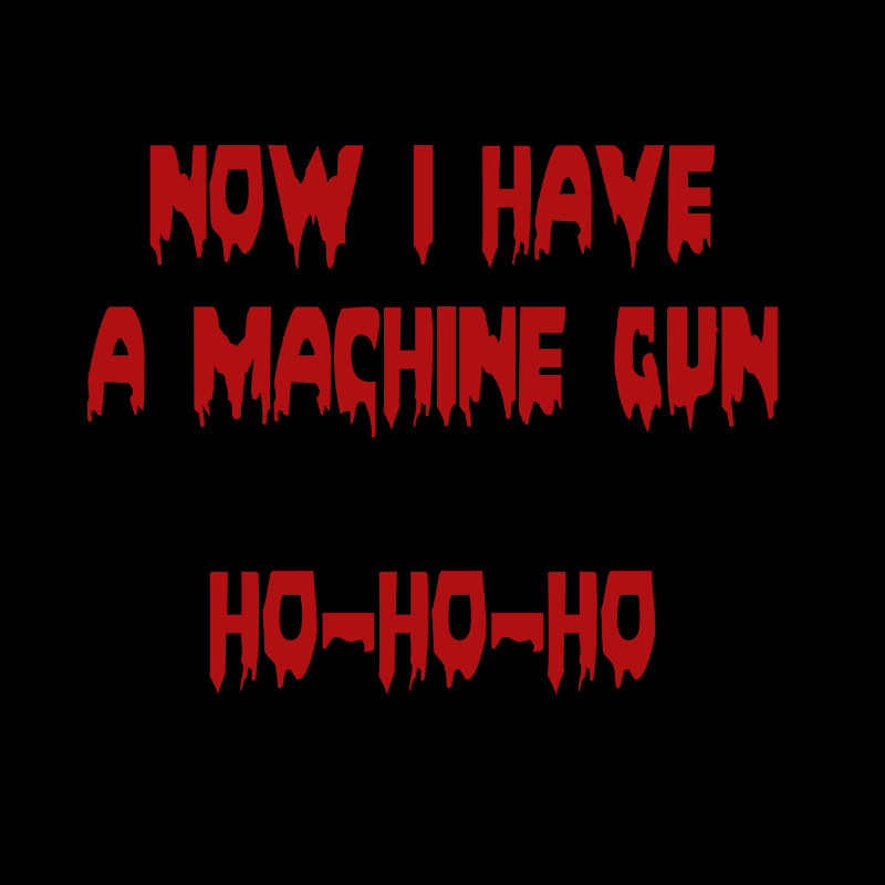 Ho-Ho-Ho Machine Gun Geek T-Shirt